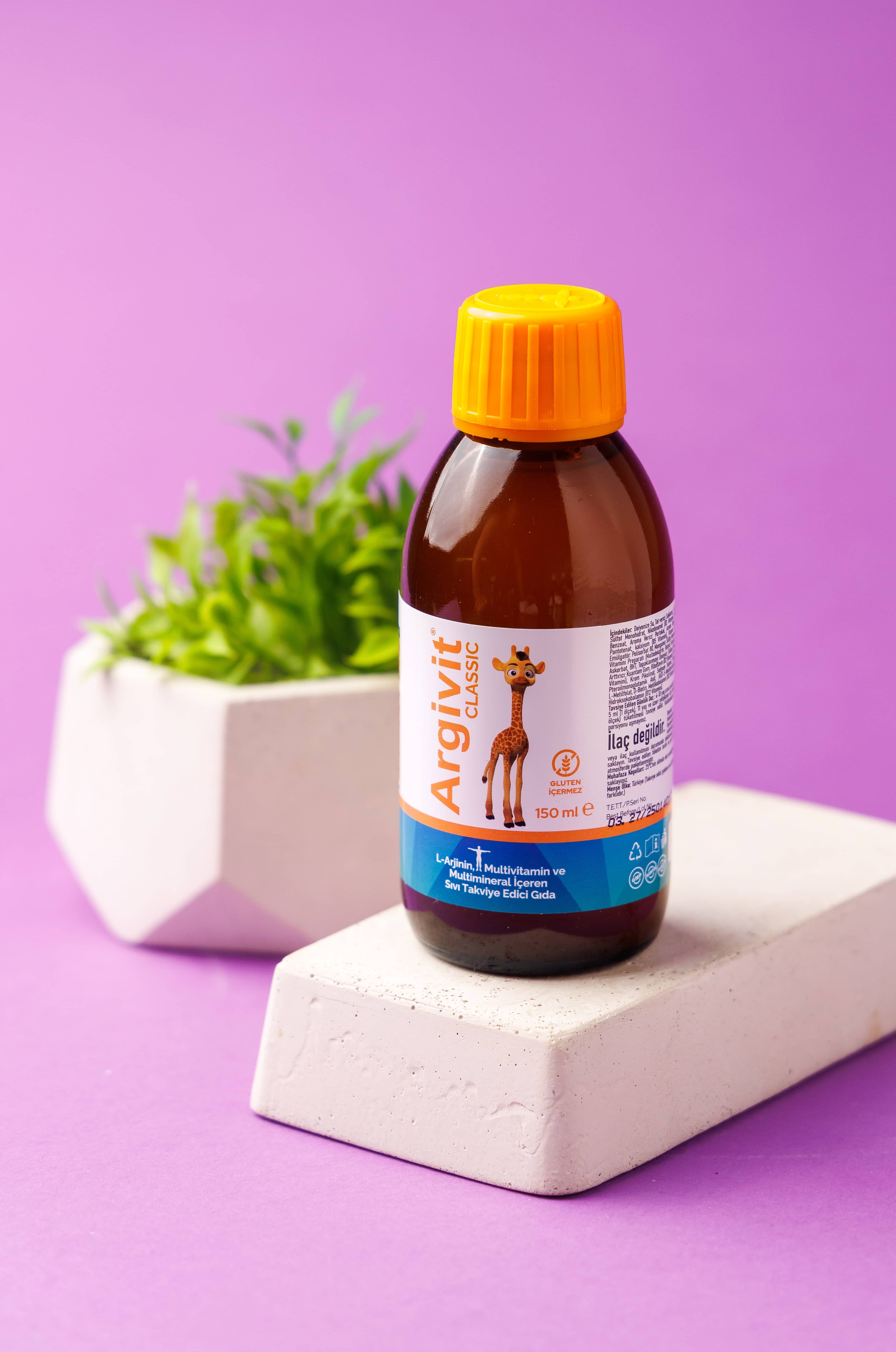 Argivit Classic L Arjinin Multi vitamin&mineral, 150 ml 5