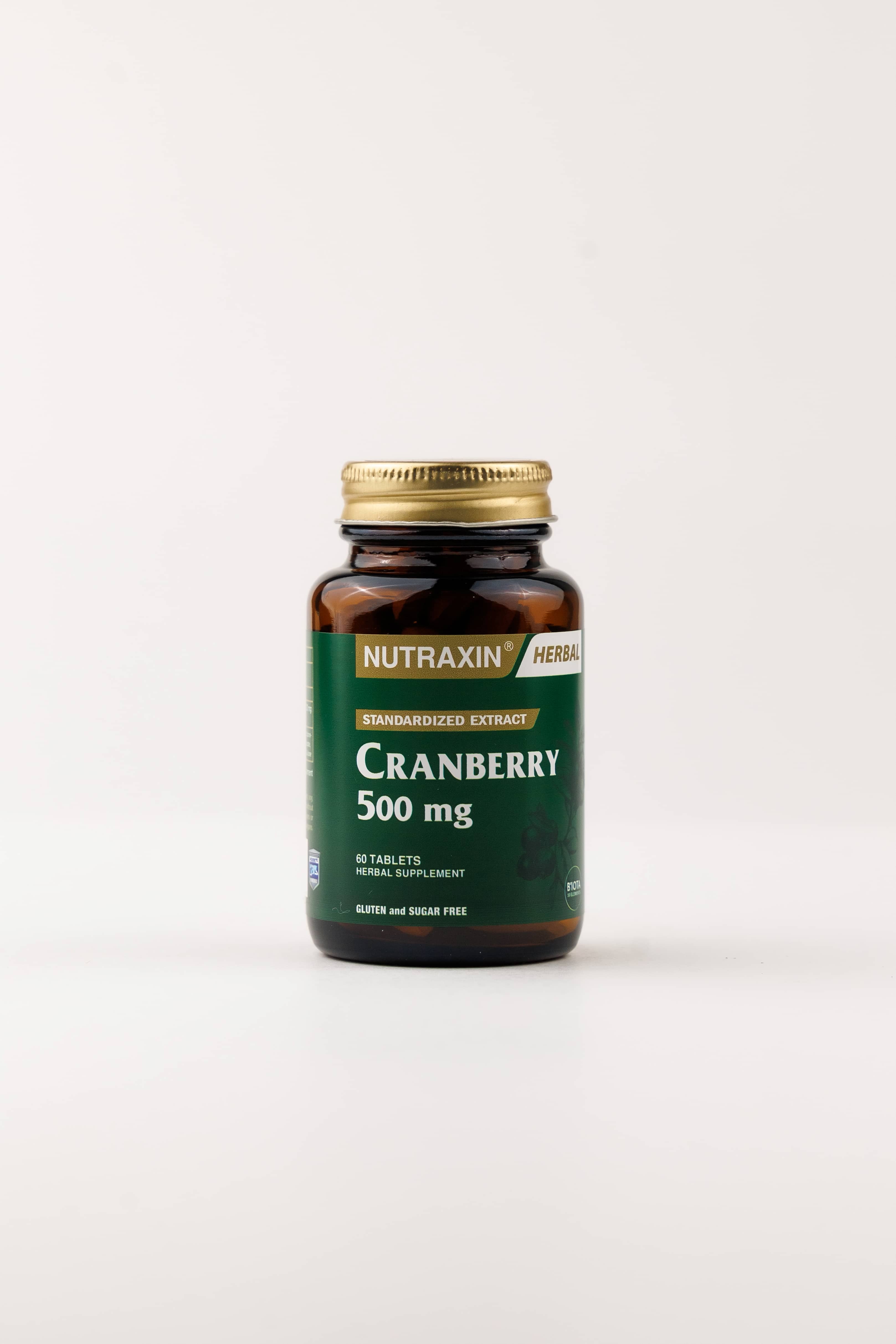 Nutraxin Cranberry 500 Mg, 60 Tablet 2