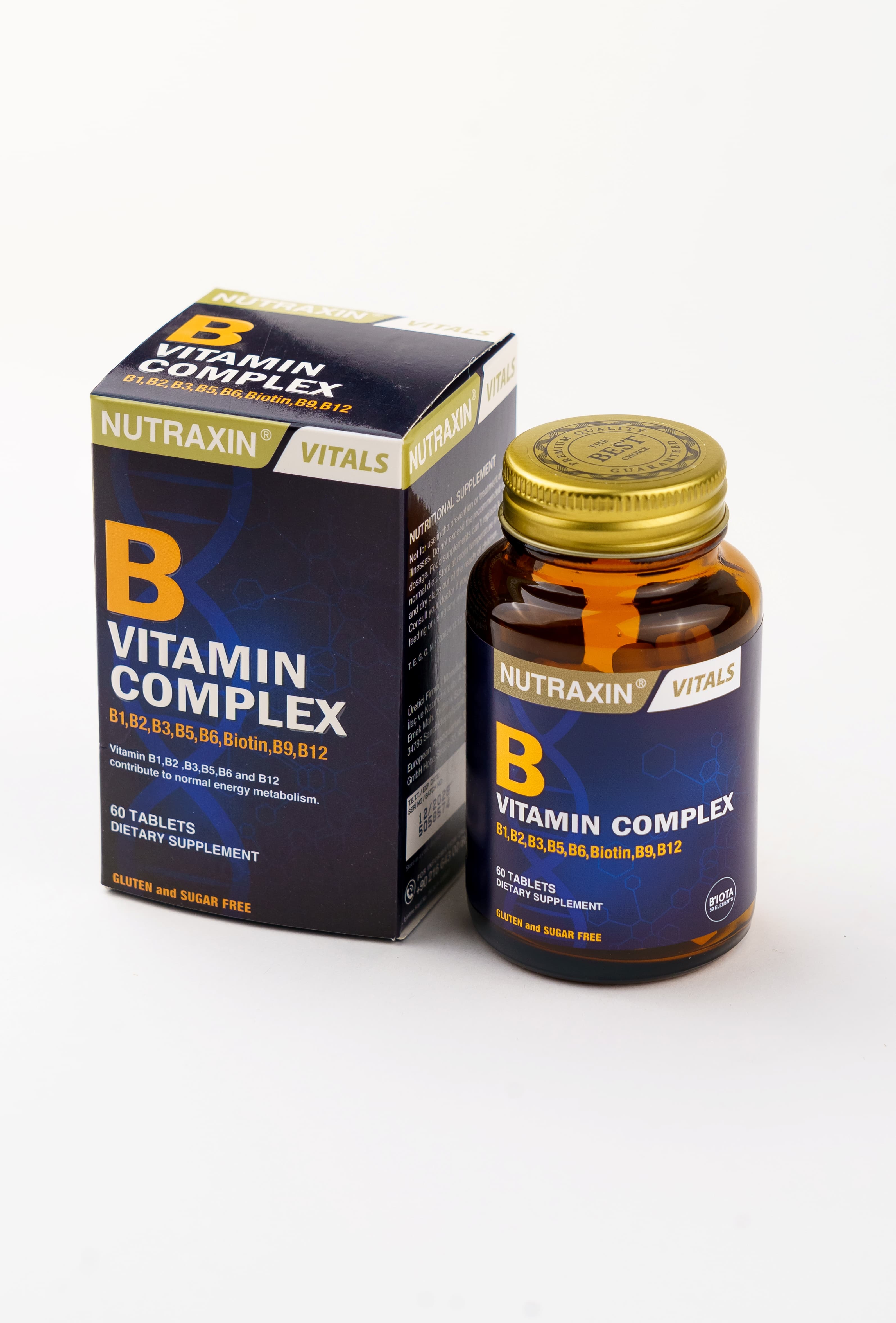 Nutraxin B Vitamin Complex Vitamin, 60 Tablet