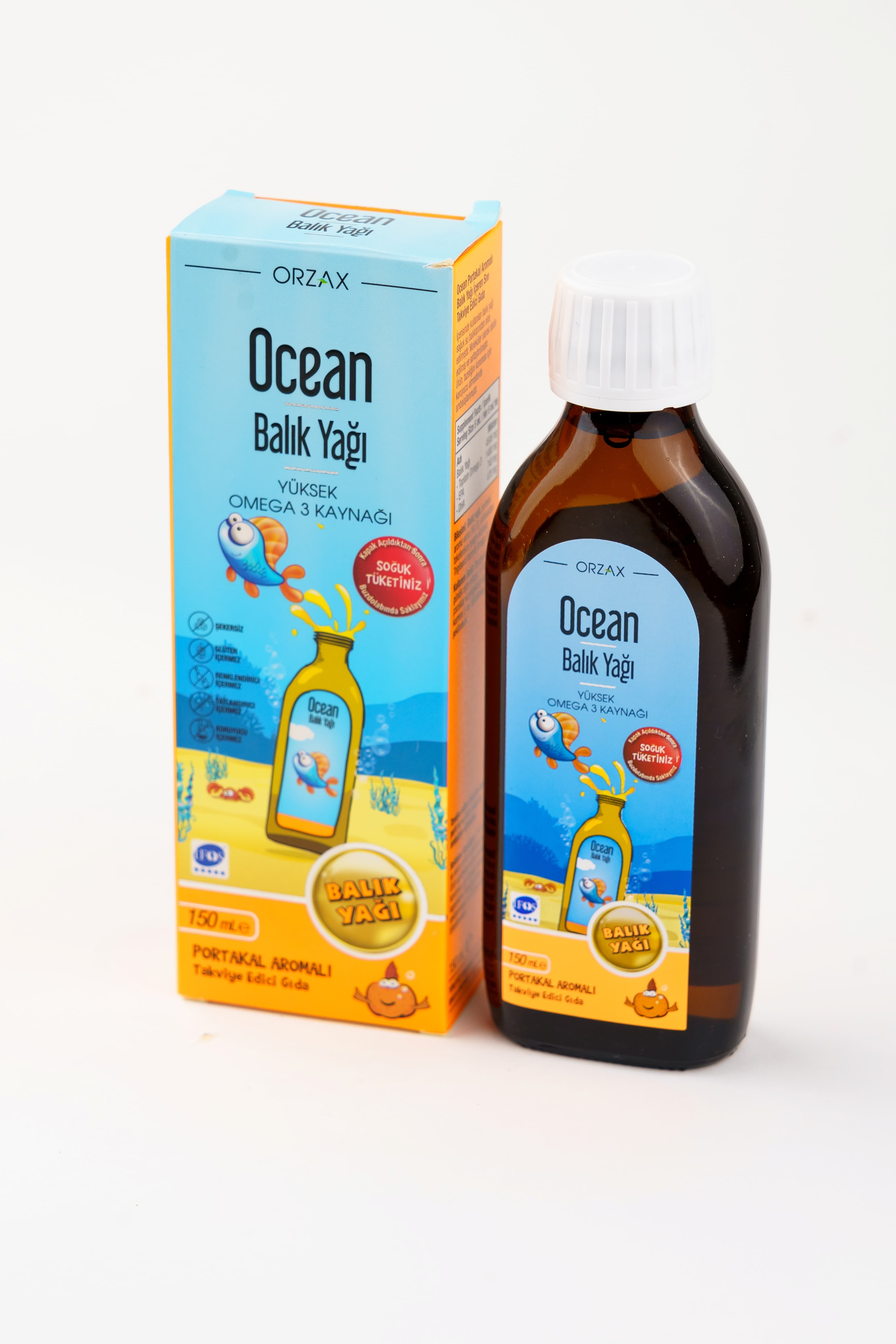 Orzax Portakal Balik Yagi Surup, 150 ml