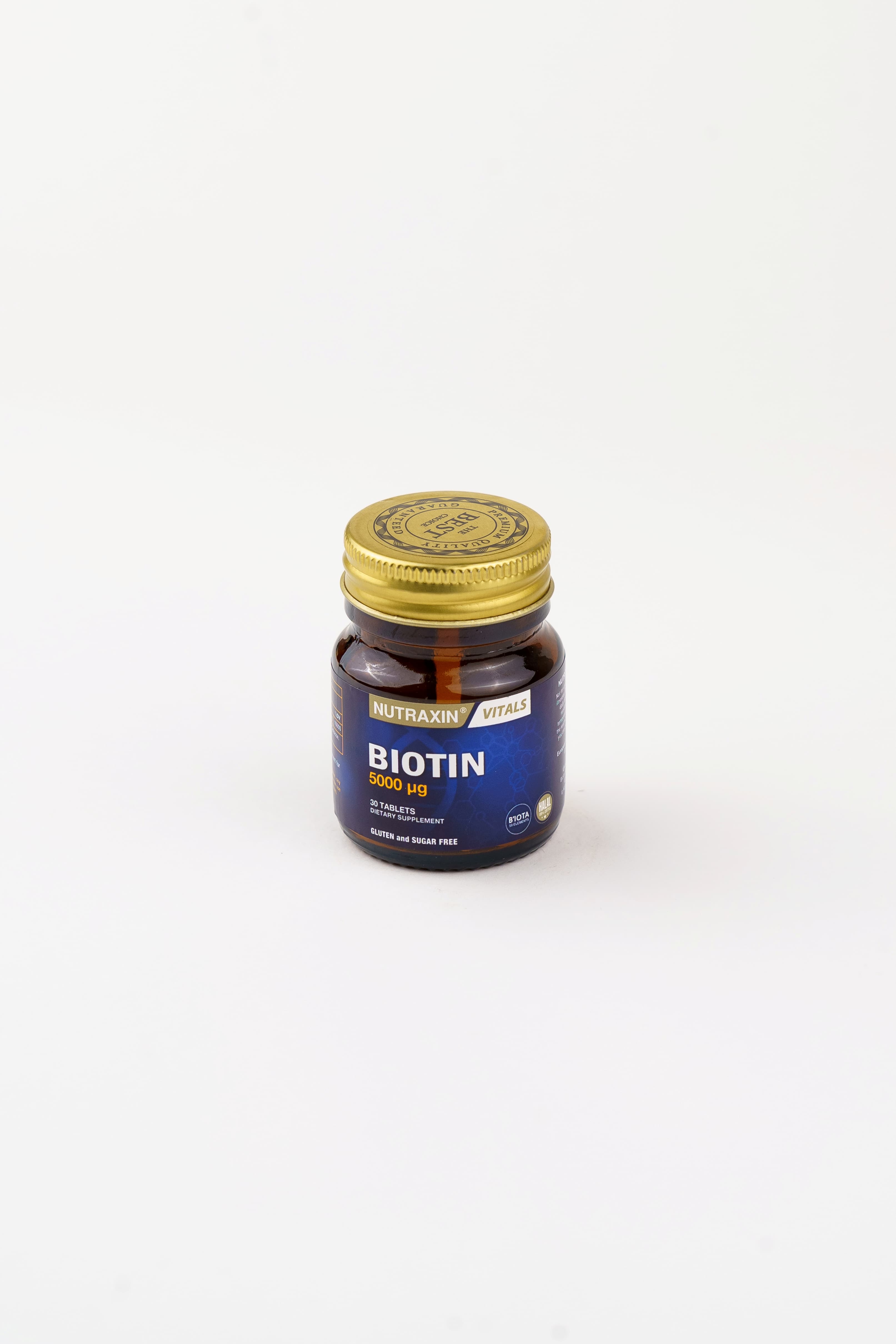 Nutraxin Biotin 5000 Mcg, 30 Tablet