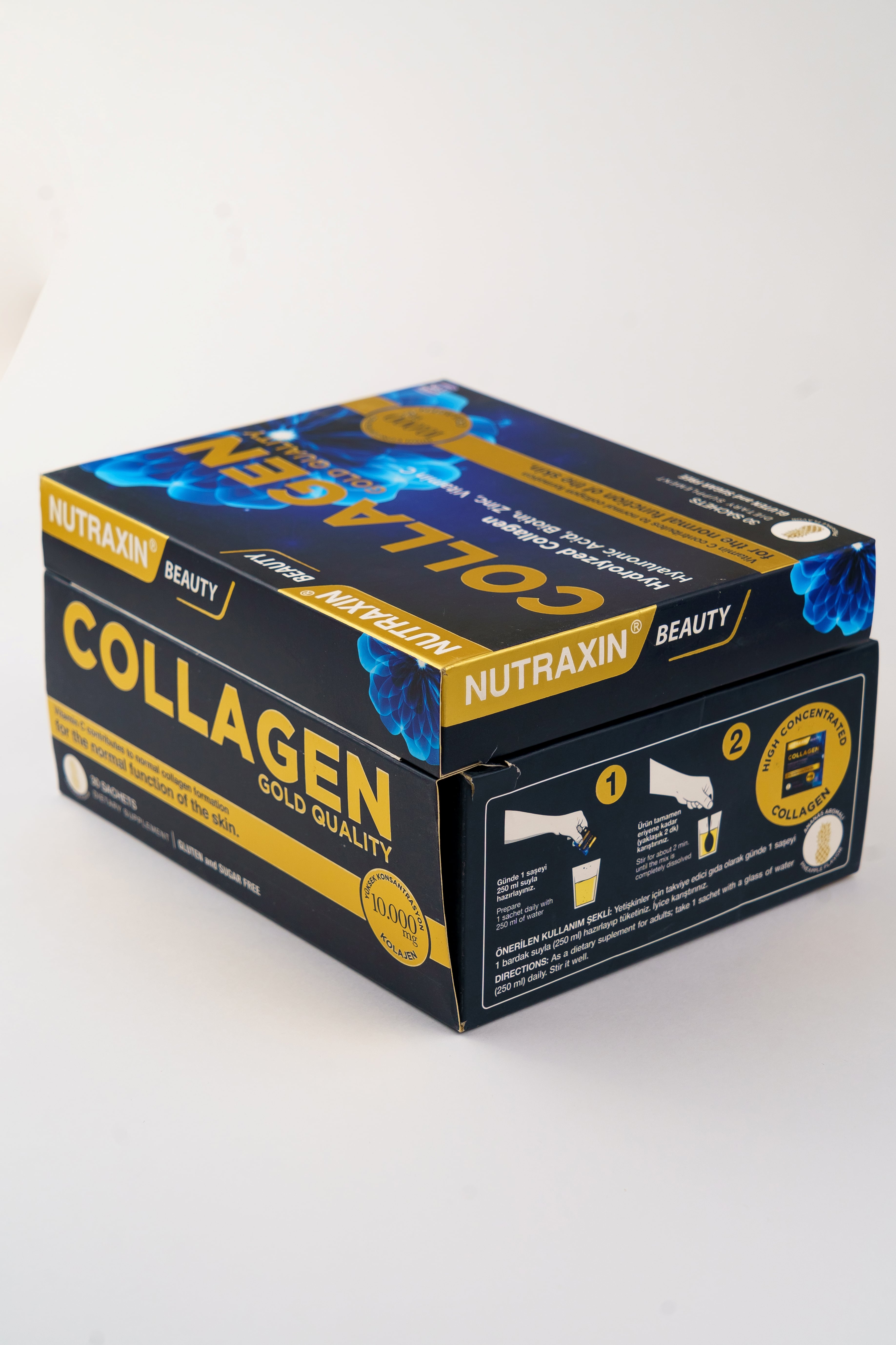 Nutraxin Collagen 10.000 Mg Tip 1 Tip 3 Ananas Aromalı, 30 Saşe