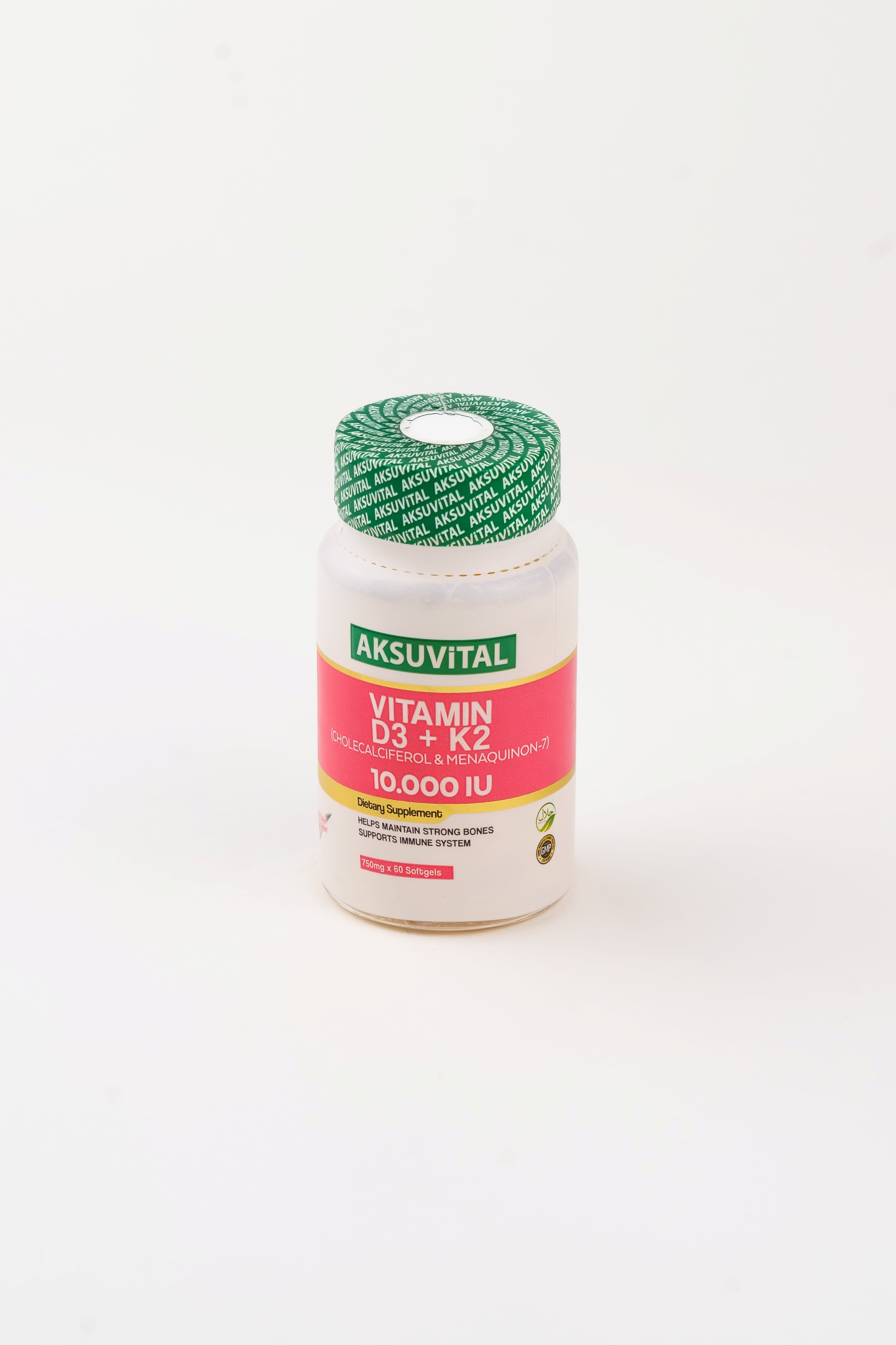 Aksu Vital Vitamin D3 K2 10000 iu, 60 softgel