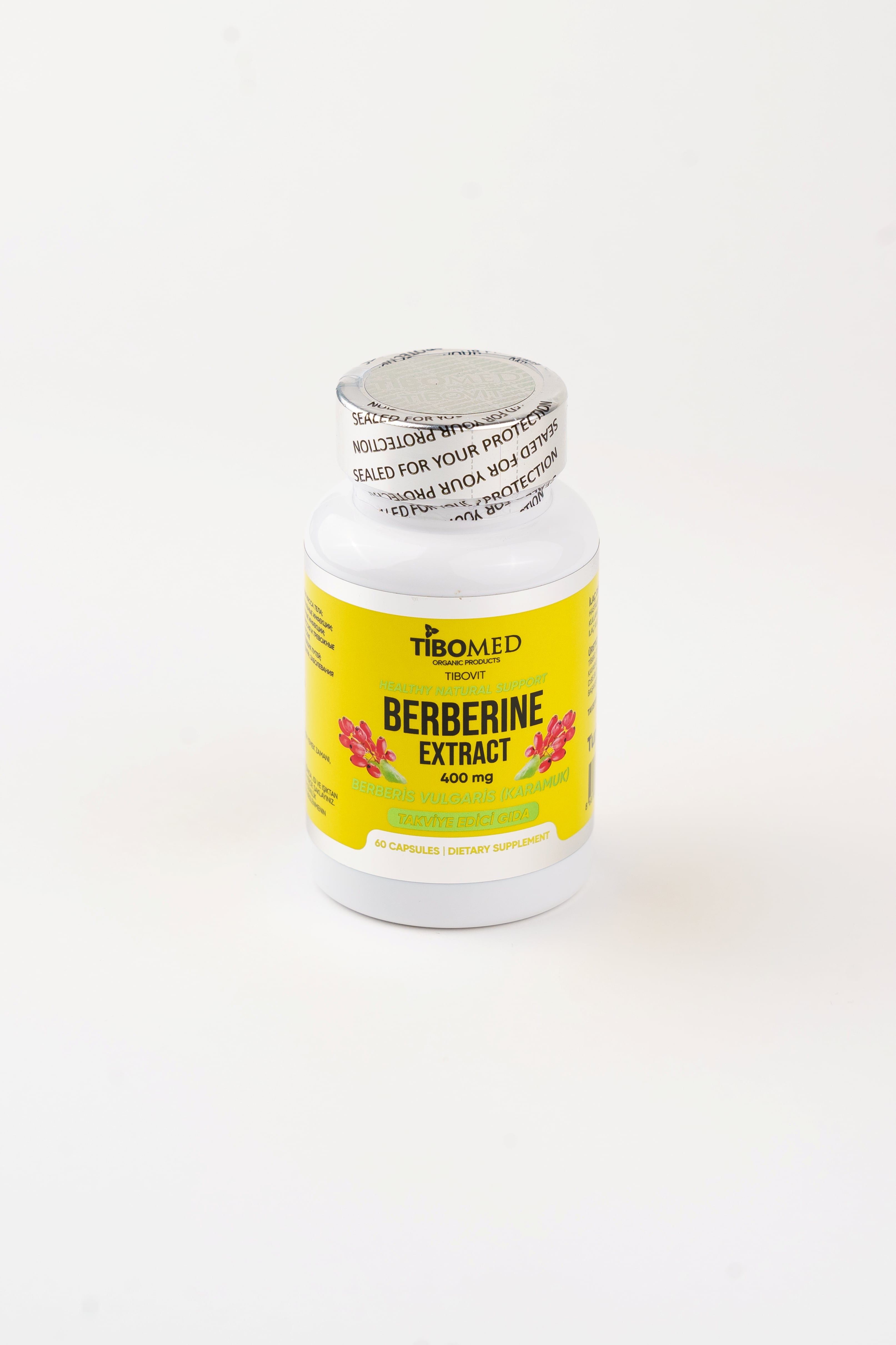 TIBOMED Berberine Extract, 400mg, 60 capsuls