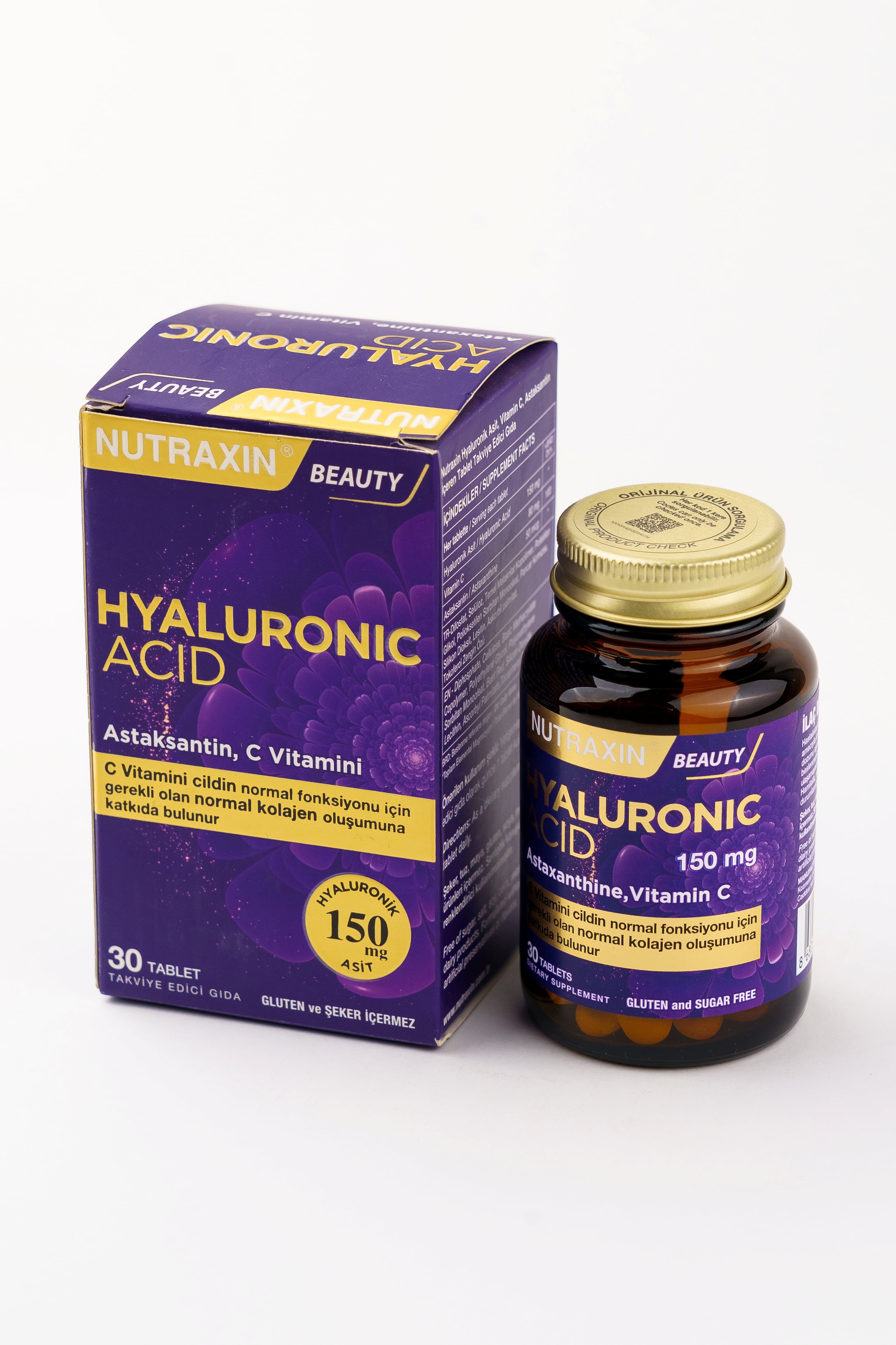 Nutraxin Hyaluronic Acid C Vitamini, 30 Tablet