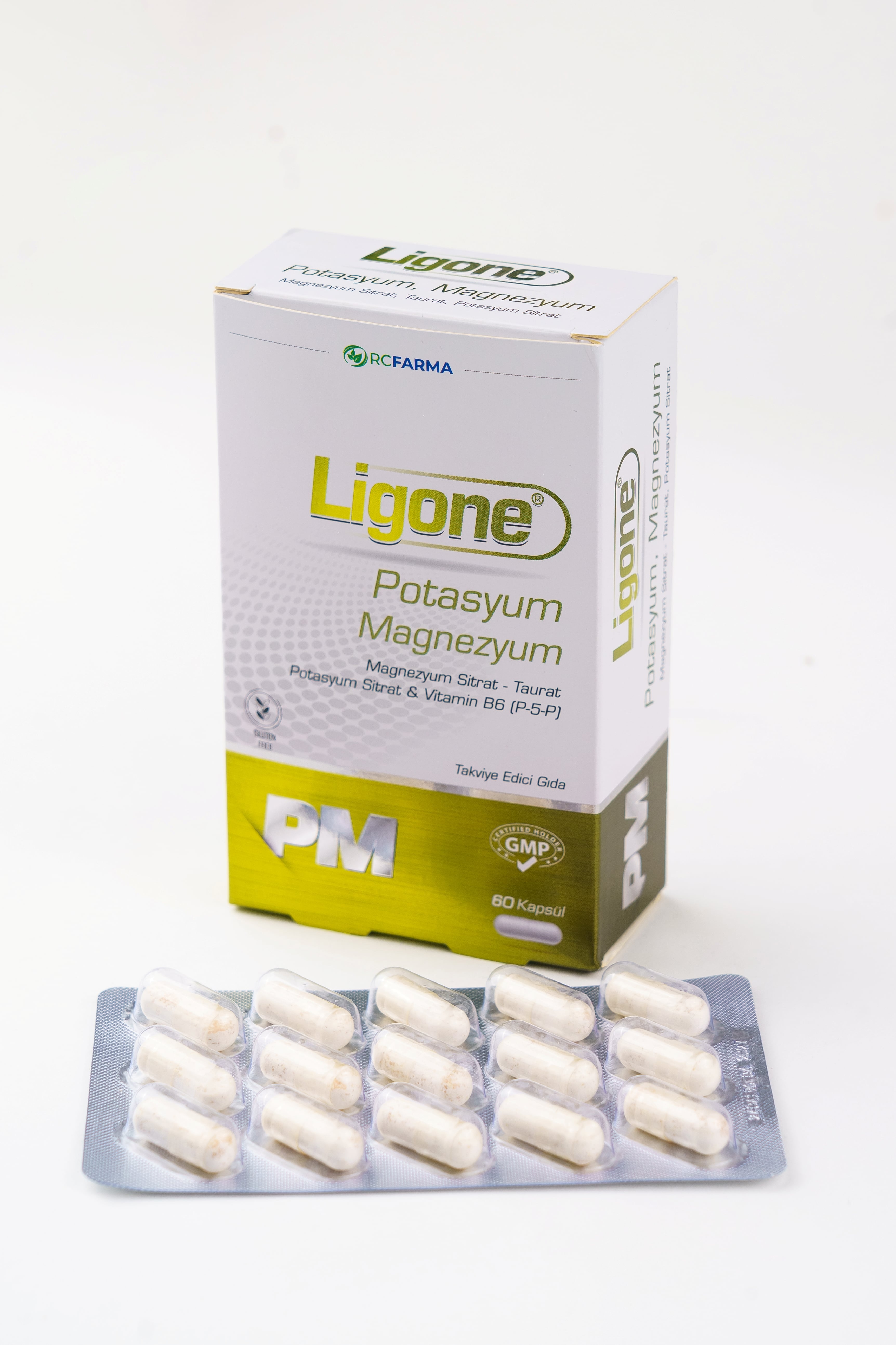 RCFARMA Ligone Potasyum, Magnesium 60 kapsul