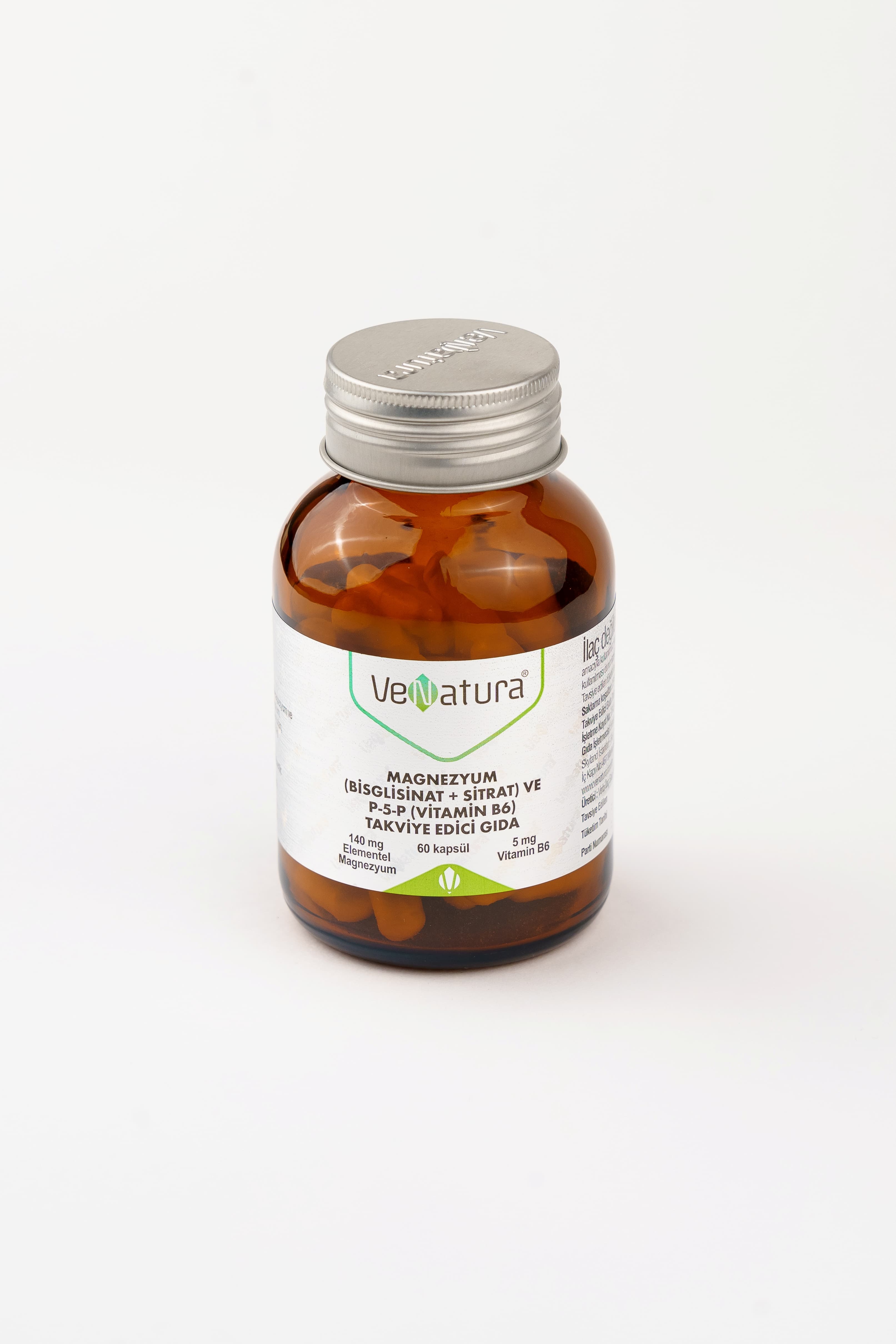 VeNatura Magnesium Bisglisinat+Citrate P5P Vitamin B6, 60 tablet
