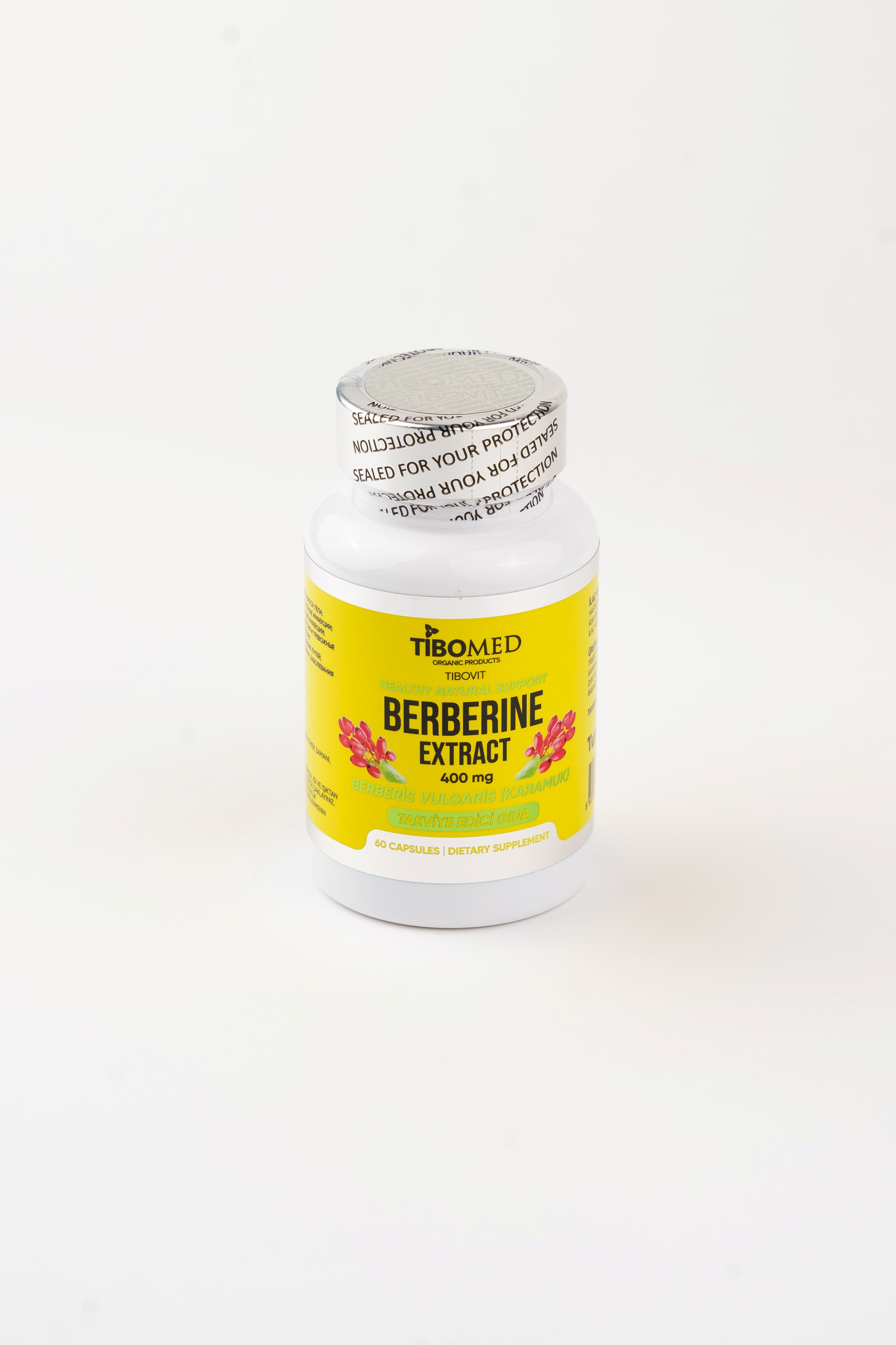 TIBOMED Berberine Extract, 400mg, 60 capsuls