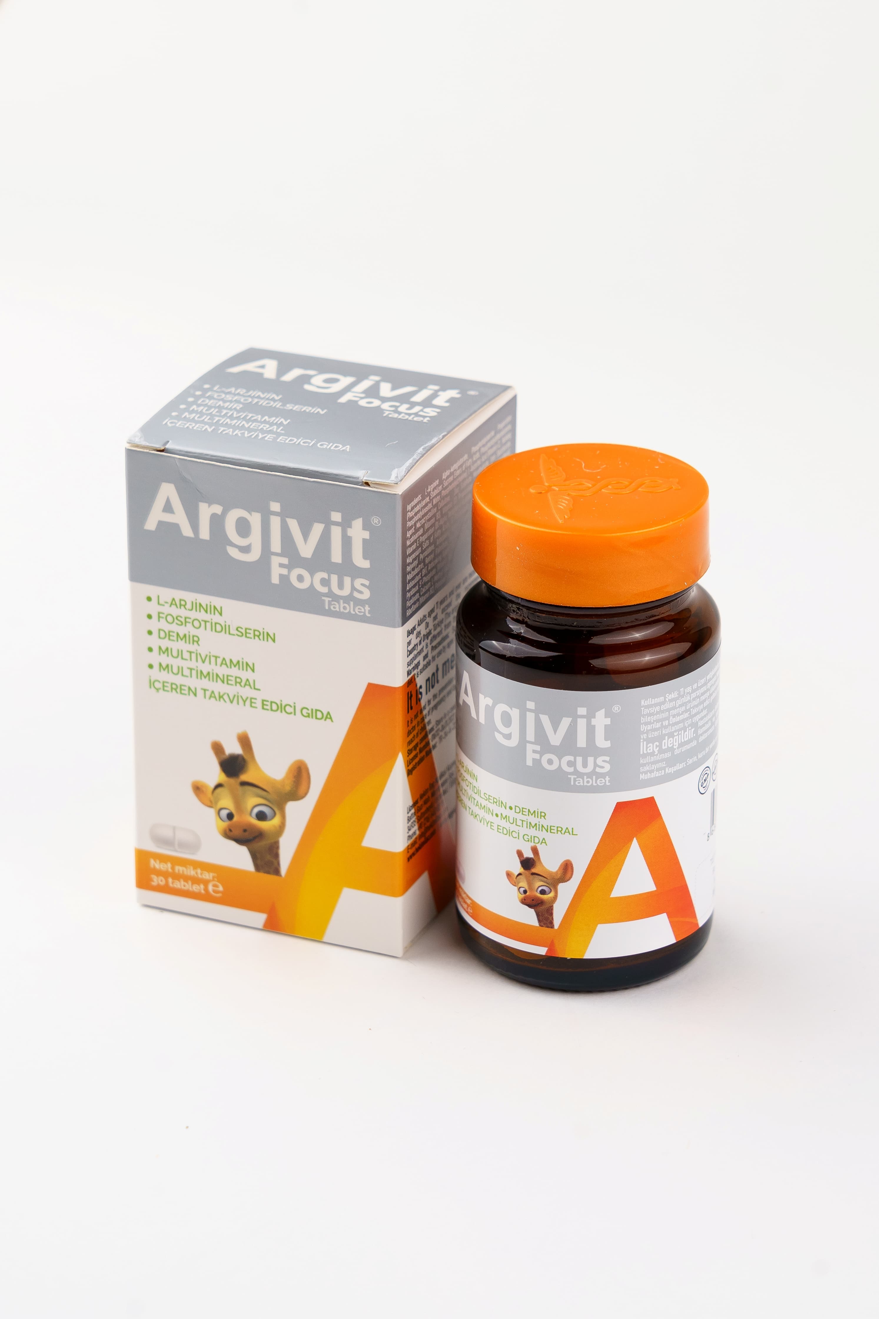 Argivit Focus Fosfotidselin L-Arginin Multivitamin, 30 tablet