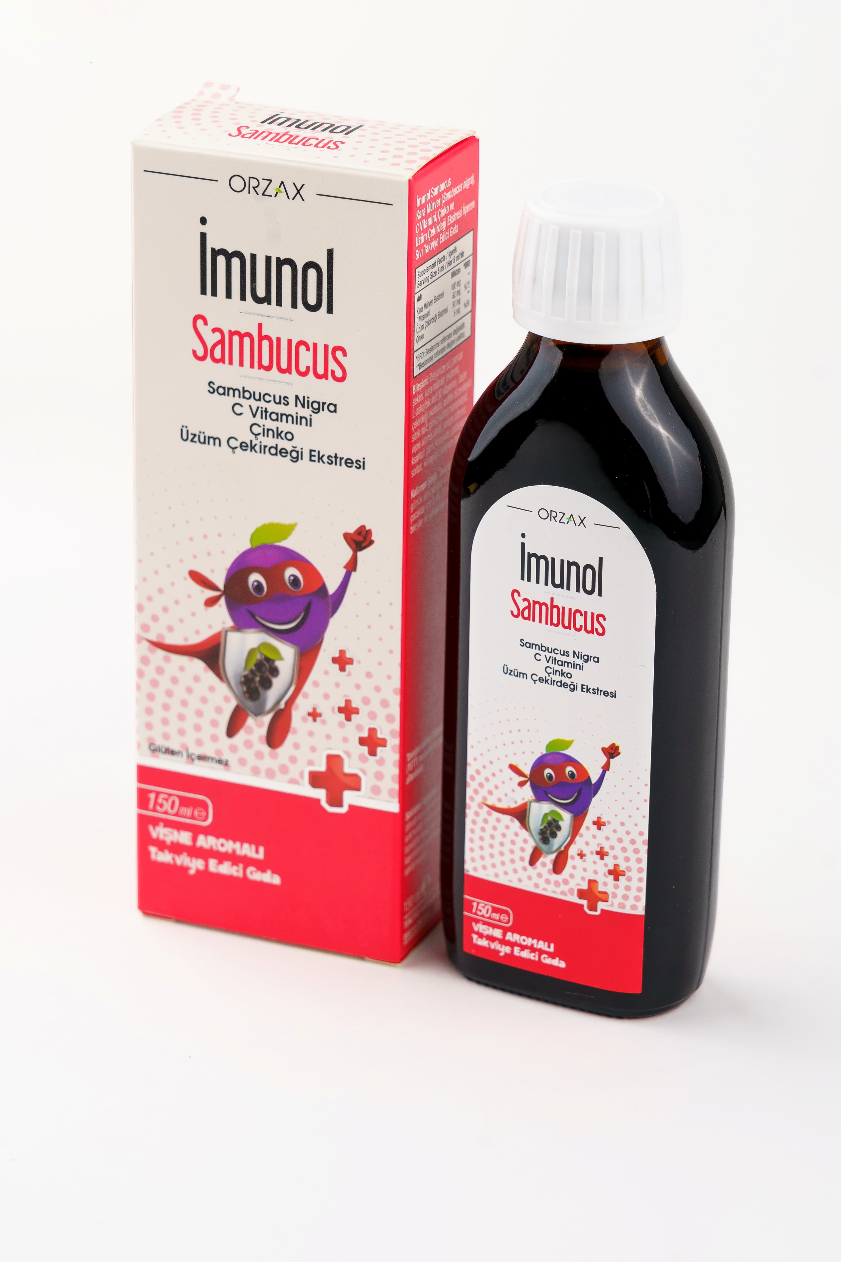 Orzax Imunol Surup SAMBUCUZ, 150 ml