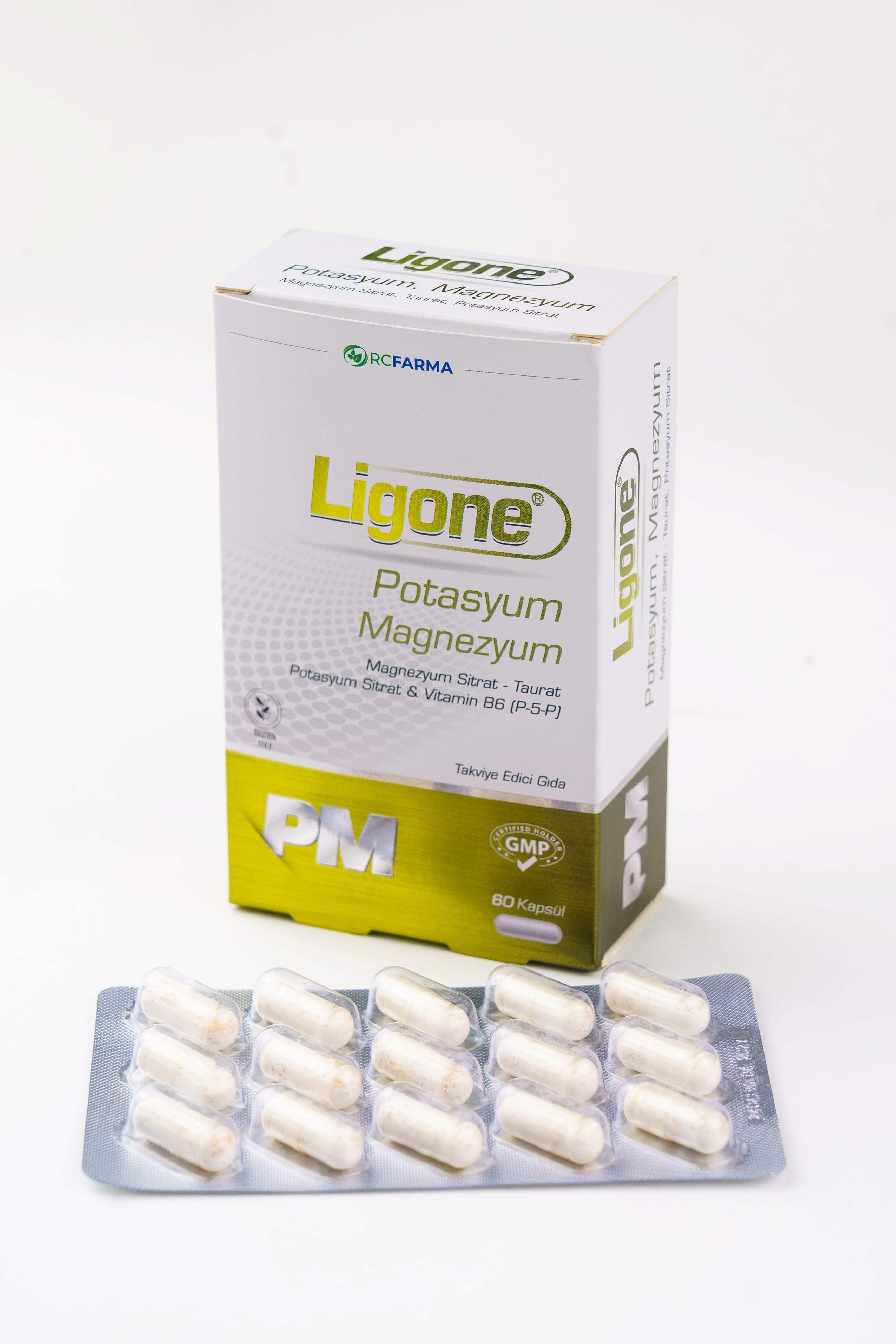 RCFARMA Ligone Potasyum, Magnesium 60 kapsul