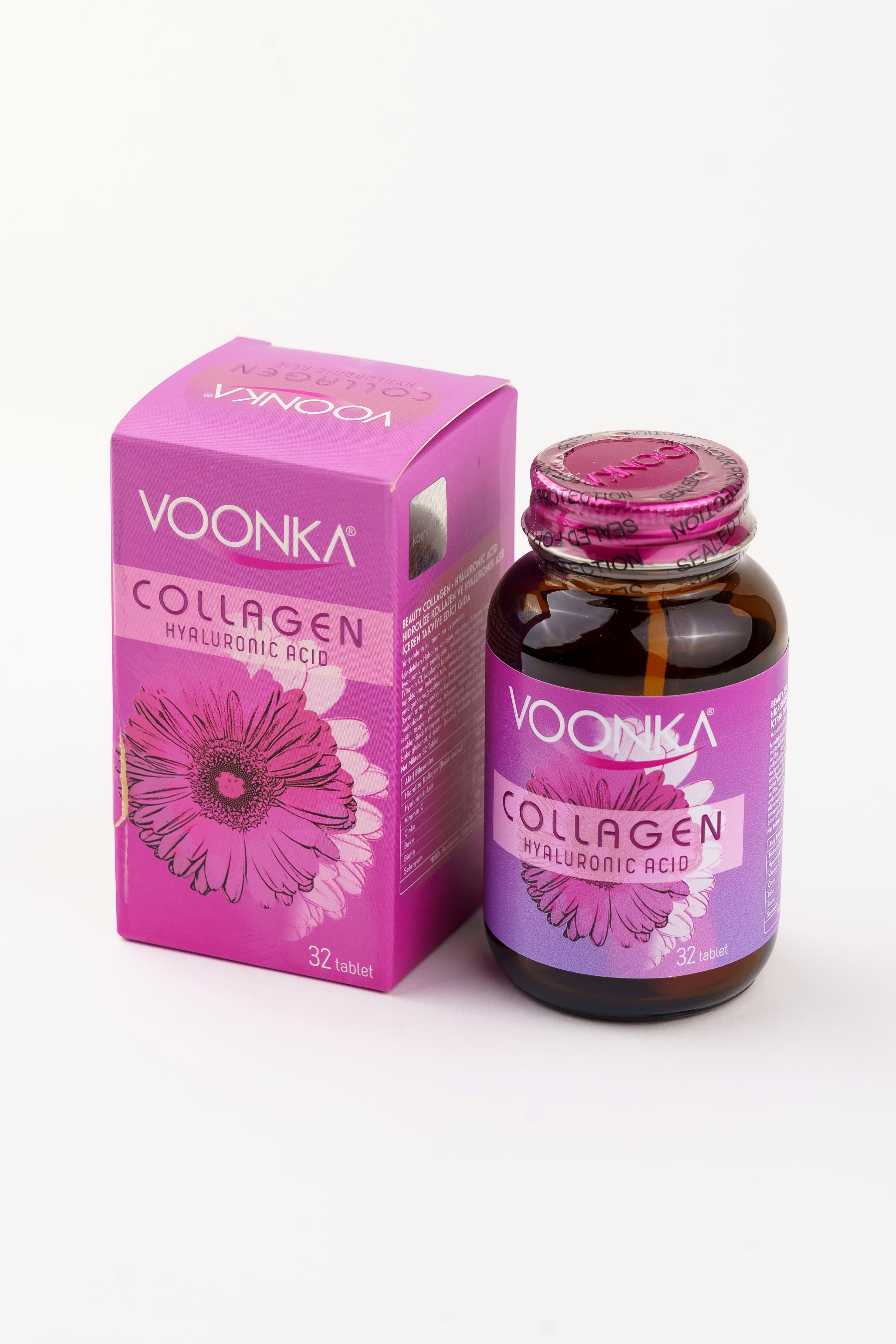 Voonka Collagen Hyaluronic Acid, 32 Tablet